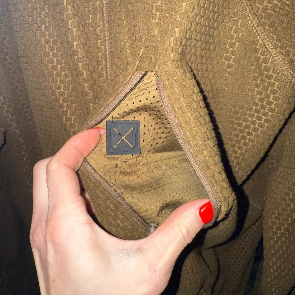 Men's Brown Zip-Up Jacket/Mid-Layer - Picture 3 of 9